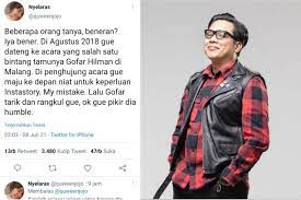 Gofar hilman pun berniat menuntaskan masalah ini lewat jalur hukum. Esxk9mdhhlkmgm