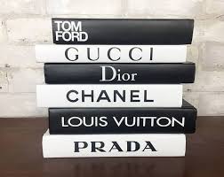 Designer Books Set 6 Books Chanel Louis Vuitton Dior Prada Decorative Books Coco Chanel Book Luxury Designer Chanel Decor Chanel Room Chanel Book Decor