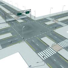 Streets Roads Highways Collections 3d Max Streetscape Design Road Design Ho Scale Buildings