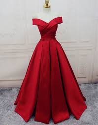 Gorgeous Red Off Shoulder Prom Dress Long Evening Dress Lace Up Prom Dress Red Ball Gowns Simple Prom Dress A Line Prom Dresses Red Evening Dress
