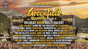 Due to coronavirus, the 11th year of the festival is being moved to 2022. Greenfield Festival 2022 Volbeat Korn Billy Talent Powerwolf U V M ÏŸ Metalinside