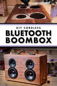 How To Build A Diy Battery Powered Bluetooth Speaker Crafted Workshop Bluetooth Speakers Diy Diy Bluetooth Speaker Diy Bluetooth Speaker Kit