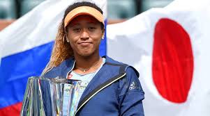 Image result for Naomi osaka with trophy