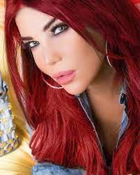 مجلة حلوة المشاهير مي حريري تنجو من الموت بحريق دبي صورة red hair beauty hair