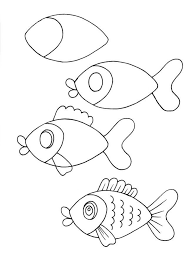Easy Fish Drawings Yahoo Search Results Yahoo Image Search Results Vissen Tekenen Vis Tekeningen Kind Tekening