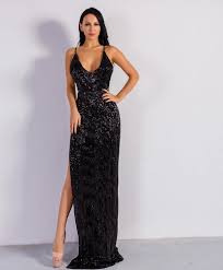 Black Extravaganza Black Dinner Dress Evening Gown Dresses Maxi Dress Party