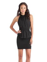 Guess Chiffon Peplum Dress Jet Black Large Dress Adds Everyday Black Dresses Vestidos Blusas Ropa