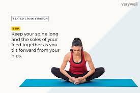 You may place your hands on your knees to gently press down the knees to stretch your groin. 4 Stretches For Groin Pain You Can Do At Home