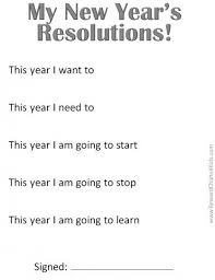 New Years Resolutions For The Classroon In Black And White To Save Ink New Years Resolution Newyear Years