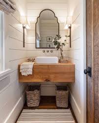 In case you choose a dark or black one, you can experiment with various types of lighting. 25 Fresh Farmhouse Bathrooms Becki Owens