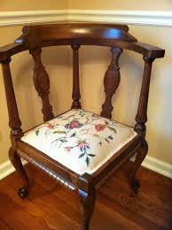 antique corner chair with new needlepoint cover reupholster furniture pretty furniture gorgeous furniture