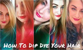 Markers probably aren't the best choice if you have darker hair, but give it a try and see. Hair Diy How To Dip Dye Your Hair Bellatory Fashion And Beauty