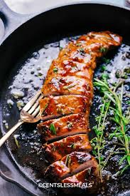 Wrap the pork with bacon and secure with toothpicks. Honey Garlic Roasted Pork Tenderloin The Shortcut Kitchen