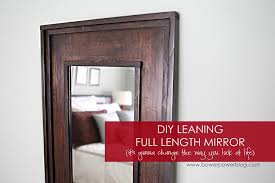 I have a full length mirror i can easily mount to the wall or a door flat against the surface, but any suggestions on securing the top of the. Leaning Floor Mirror Diy Bower Power