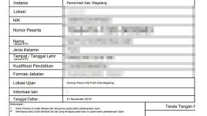 Melamar pekerjaan berarti anda sedang menginginkan sebuah posisi pekerjaan idamanmu. Cetak Ulang Kartu Ujian Cpns 2019 Pemprov Jateng Lokasi Ujian Skd Pemkab Magelang Sudah Muncul Halaman All Tribun Jogja