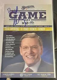 Bud Selig Commissioner Milwaukee Brewers SIGNED AUTOGRAPHED Playbill  Program COA