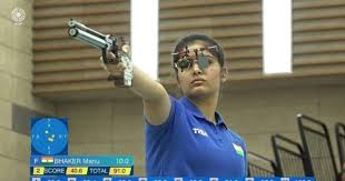 She set a commonwealth games record in 2018 with a score of 240.9. World Cup Finals India S 17 Year Old Shooter Manu Bhaker Sets Junior World Record To Claim Gold