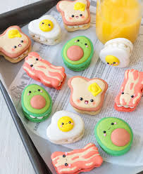 Katrina On Instagram My Kind Of Breakfast What S Your Fav Breakfast Combo Avocado Macaron Bacon Macaroon Eg Cute Baking Cute Desserts Kawaii Cookies