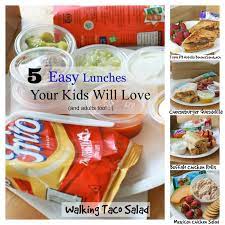 A Full Week Of School Recipes For Kids Lunch Planning Made Easy With Quick Easy Recipe For School Lunch Recipes Divas Can Cook Easy Lunches