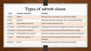 As with all clauses, it contains a subject and predicate, though the subject as well as the (predicate) verb may sometimes be omitted and implied. 7 Adverbial Clauses Ideas Teaching English Grammar English Grammar
