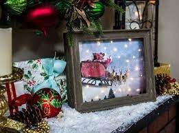 Diy Shadow Box Christmas Scene Diy Shadow Box Christmas Decor Diy Christmas Crafts Decorations