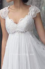 Koh koh womens cap short sleeve gown. Empire Cap Sleeve Chiffon Dress With Pleats And Appliques Empire Wedding Dress Empire Waist Wedding Dress Wedding Dresses Romantic