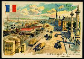 French Tradecard The Port Of Bordeaux Bordeaux Vintage Paper Crafts Vintage Advertisements