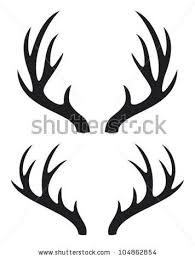 Deer Antlers Clipart Black And White Clipart Panda Free Clipart Images Deer Horns Antler Drawing Deer Head Silhouette