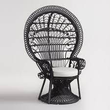 black wicker peacock chair v1 wicker peacock chair peacock chair black rattan chair