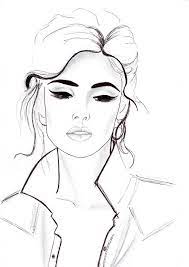 Digital Download Pen And Pencil Fashion Illustration Titled All That Pencil Fashion Fashion Illustration Face Fashion Drawing Sketches