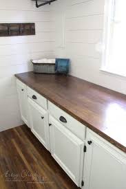 Learn how to turn your kitchen counters from a catchall to an organized and function space. How To Make A Diy Wood Countertop Easier Than You Thought Artsy Chicks Rule