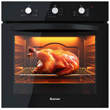 Single electric wall ovens, we carry models in various color finishes, sizes and features in prices ranging between $1,000 to $5,000. Costway 24 Built In Single Wall Oven Electric 2 5 Cu Ft Capacity Multifunctional Under Counter Oven Full 2 Layer Black Glass With Cooling Down Fan In Stainless Steel Frame 4 Functions Buy Online In Bahamas