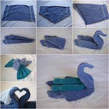 How to fold a towel swan. How To Diy Towel Swan