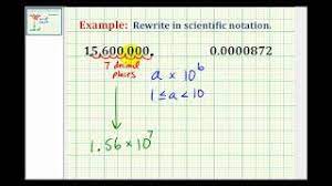 Actually, converting between regular notation and scientific notation is even simpler than i just showed, because all you really need to do is count decimal places. Scientific Notation Beginning Algebra
