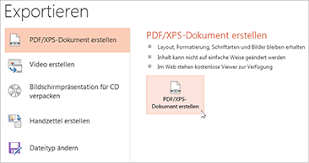 Original file at image/png format. Speichern Von Powerpoint Prasentationen Als Pdf Datei Office Support