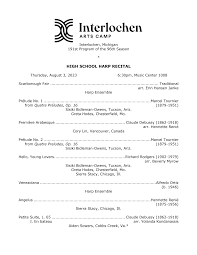 HIGH SCHOOL HARP RECITAL