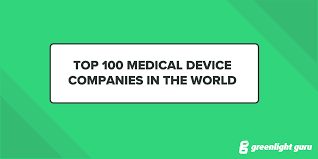 medical device companies top 100 in 2018 free chart