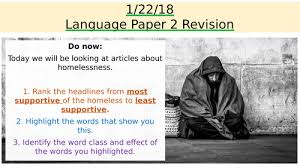 Will i get a hard copy of my question paper after the exam? Aqa Language Paper 2 Q1 Q2 Homelessness Teaching Resources
