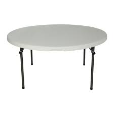 Advantages Of White Folding Table And Chairs Designalls In 2020 Round Folding Table Folding Table Lifetime Tables