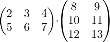 Eine matrix wird mit einem skalar multipliziert, indem man jedes matrixelement mit dem skalar multipliziert. Matrix Mal Matrix Berechnen