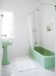 5 Favorites Minty Green Bathrooms Retro Edition Remodelista Green Bathroom Retro Bathrooms Mint Green Bathrooms