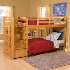 Safely and comfortably accommodate more people without sacrificing space. Adorable Loft Bed With Stairs Wooden Bunk Beds Bunk Bed Plans Bunk Beds