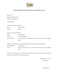 Surat permohonan penyata akaun bank. Doc Surat Rekomendasi Pembukaan Rekening Bank Titi Handayani Academia Edu