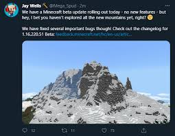 Pack your inventory with rations and a solid pair of leather boots because there's a new landform to explore in the latest version of our bedrock beta: Minecraft Pocket Edition Bedrock 1 16 220 51 Caves Cliffs Beta Released Mcbedrock Com