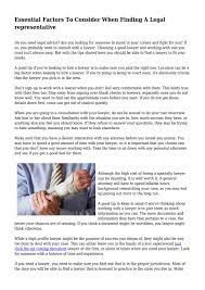 If you are using a private investigator's services through an attorney, the private investigator will before you hire a private investigator, consult with them about their cost and how long they. Essential Factors To Consider When Finding A Legal Representative By Gonsales0tessman Issuu