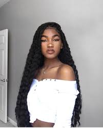 Bob hairstyles for black women with thick, straight hair look truly exceptional. 17 Long Summer Hairstyles Braids That You Simply Cant Miss Braided Hairdo Gorgeous Hair Hair Styles