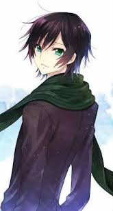 Anime Guy Black Hair Green Eyes Brown Hair Green Eyes Anime Boy