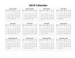 2021 calendar template word, excel & pdf format. 2019 Calendar Template Pdf 2019calendar 2019printablecalendar 2019calendartempla 12 Month Calendar Printable Yearly Calendar Template Free Calendar Template