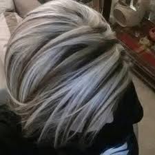 This will make your natural gray hair look more like highlights.3 x research source. Image Result For Golden Blonde Highlights On Gray Hair Gray Hair Highlights Hair Highlights And Lowlights Hair Styles