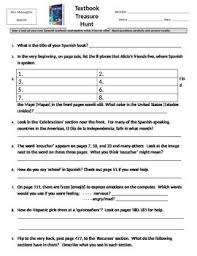 1 answer the questions using the. Textbook Treasure Hunt Avancemos 1 Uno Spanish Book From Holt Mcdougal
